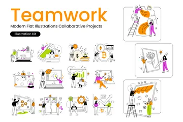 Teamwork Illustration Pack