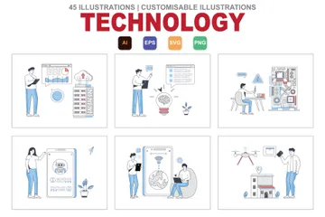 Tecnologia Pacote de Ilustrações