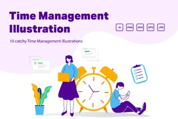 Time Management Illustration Pack