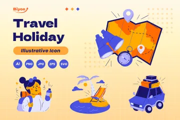 Travel Holiday Illustration Pack