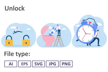 Unlock Illustration Pack