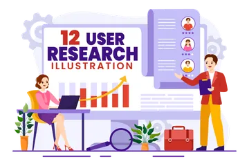 User Research Illustration Pack