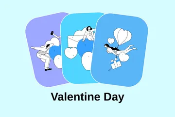 Valentine Day Illustration Pack