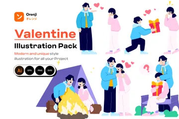 Valentine Illustration Pack