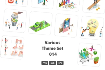 Various Themes Set 014 Illustration Pack