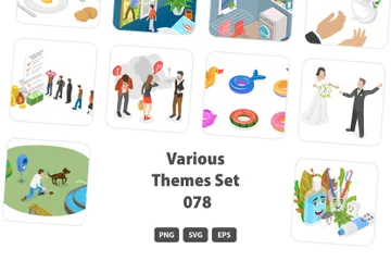 Various Themes Set 078 Illustration Pack