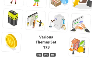 Various Themes Set 173 Illustration Pack