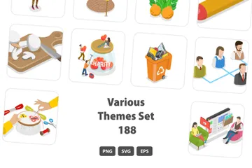 Various Themes Set 188 Illustration Pack