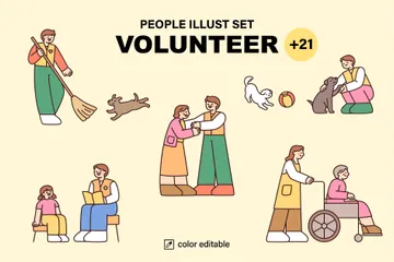 Volunteer Illustration Pack