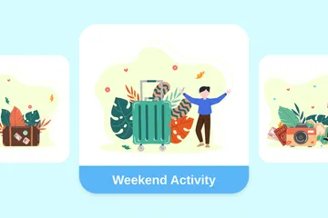 Weekend Activity Illustration Pack