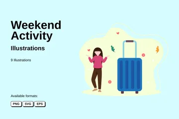 Weekend Activity Illustration Pack