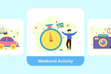 Weekend Activity Illustration Pack