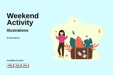 Weekend Activity Illustration Pack