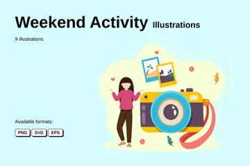 Weekend Activity Illustration Pack