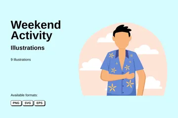 Weekend Activity Illustration Pack