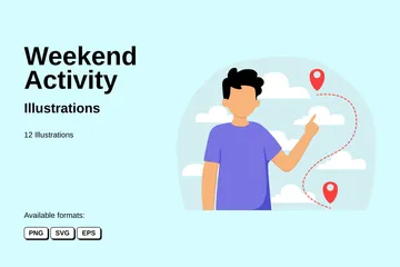 Weekend Activity Illustration Pack