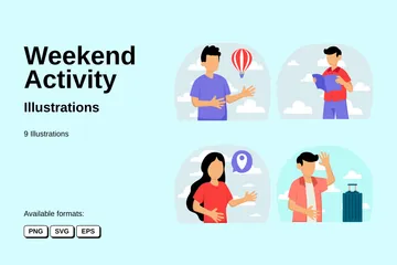 Weekend Activity Illustration Pack