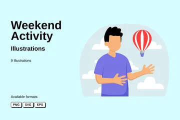 Weekend Activity Illustration Pack