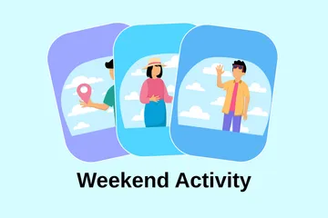 Weekend Activity Illustration Pack