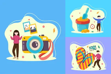 Weekend Activity Illustration Pack