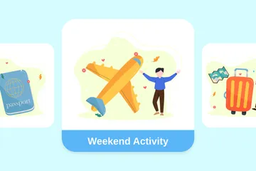 Weekend Activity Illustration Pack