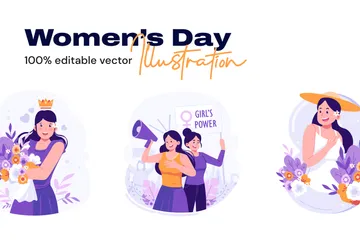 Women's Day Illustration Pack