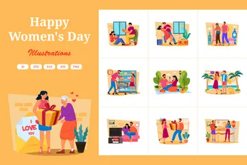 Women's Day Illustration Pack