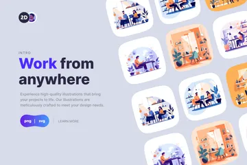 Work Illustration Pack