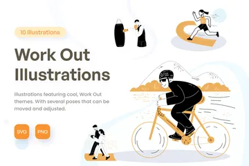 Work Out Illustration Pack