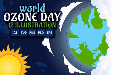 World Ozone Day Illustration Pack