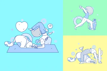 Yoga Pack d'Illustrations