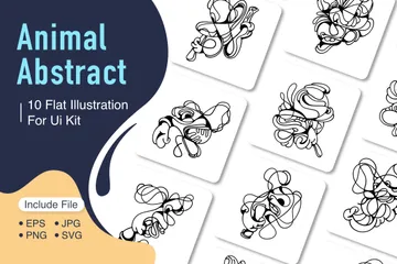 Abstract Animal Illustration Pack