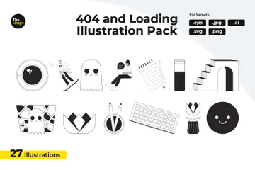 Abstraction And Stationery Illustration Pack