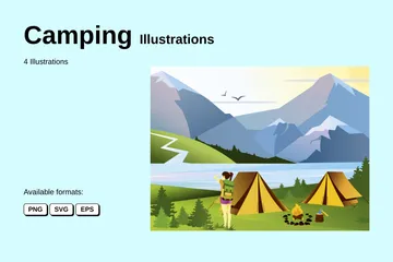 Acampamento Illustration Pack