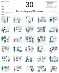 Accounting And Business Illustration Pack