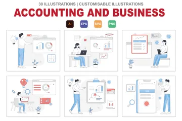 Accounting And Business Illustration Pack