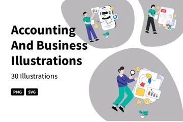 Accounting And Business Illustration Pack