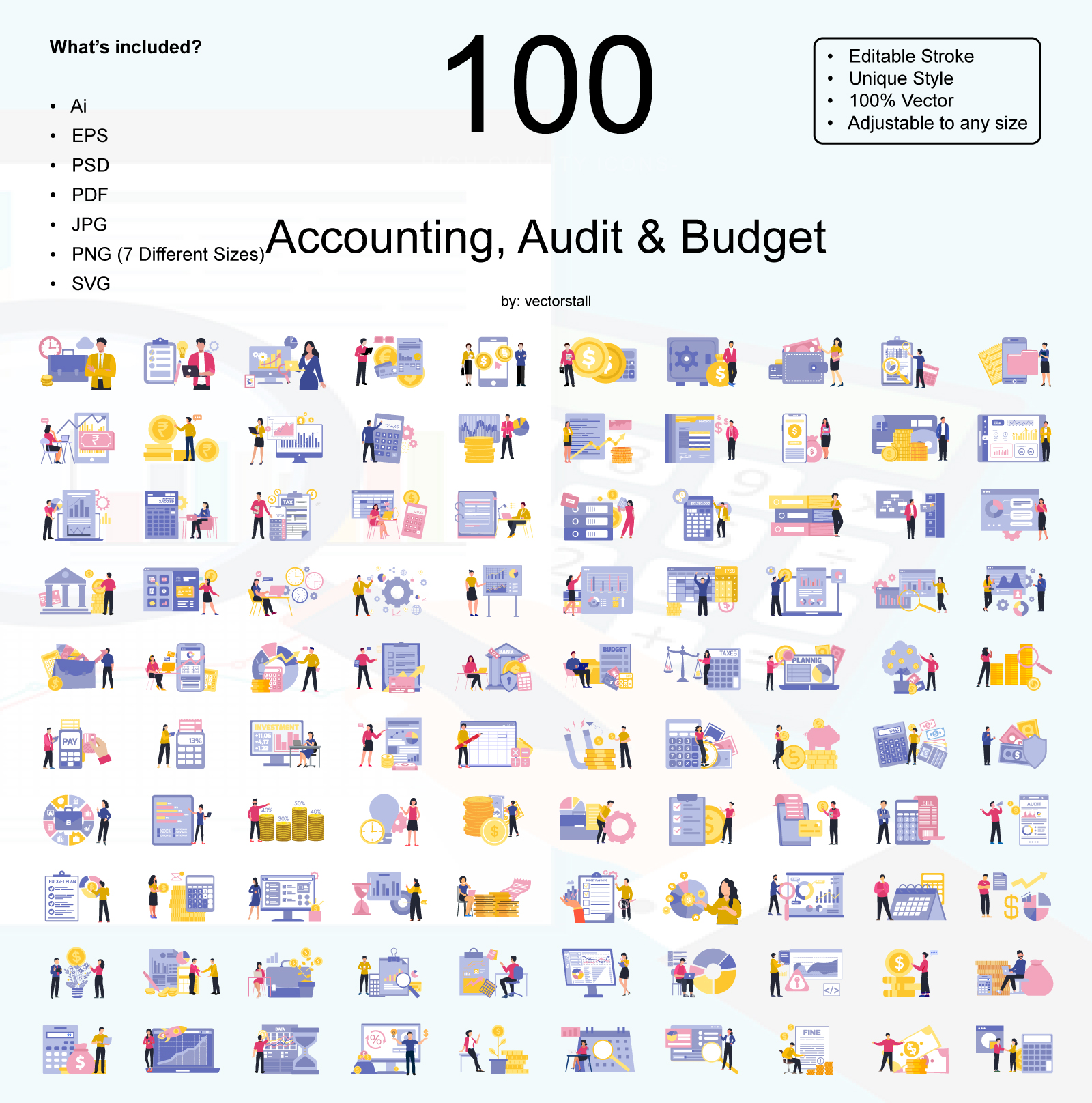 Accounting Illustration Pack 100 Free Download Business Illustrations Accounting Illustration Pack 100 Free Download Business Illustrations
