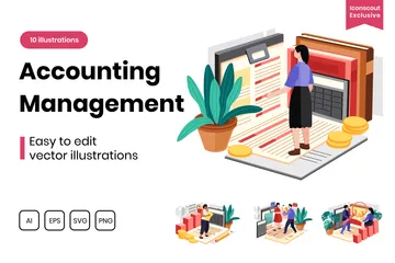 Accounting Management Illustration Pack