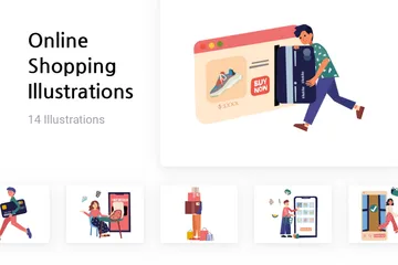 Shopping en ligne Pack d'Illustrations