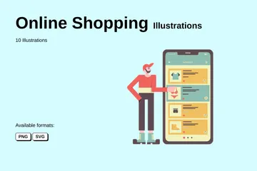 Shopping en ligne Pack d'Illustrations