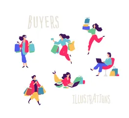 Acheteurs Pack d'Illustrations