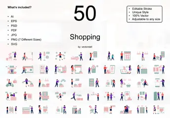 Shopping Illustration Pack