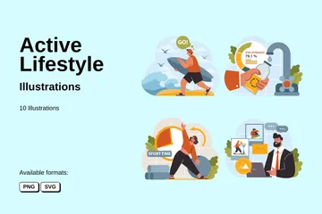 Active Lifestyle Illustration Pack