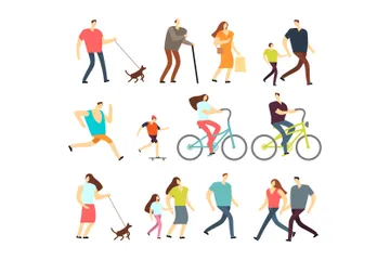 Active People Illustration Pack