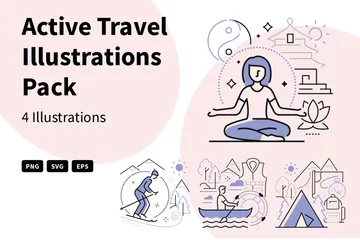 Active Travel Illustration Pack