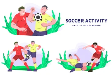 Actividad de fútbol Paquete de Ilustraciones