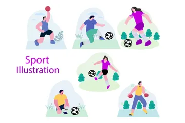 Actividad deportiva Paquete de Ilustraciones