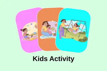 Actividad para niños Paquete de Ilustraciones