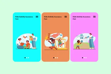 Actividad para niños Illustration Pack